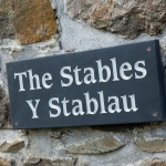 Locally made slate sign