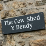 Locally made slate sign