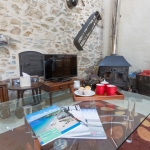 Cosy log burner in the lounge