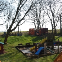 Flight of the zip wire from the landing point